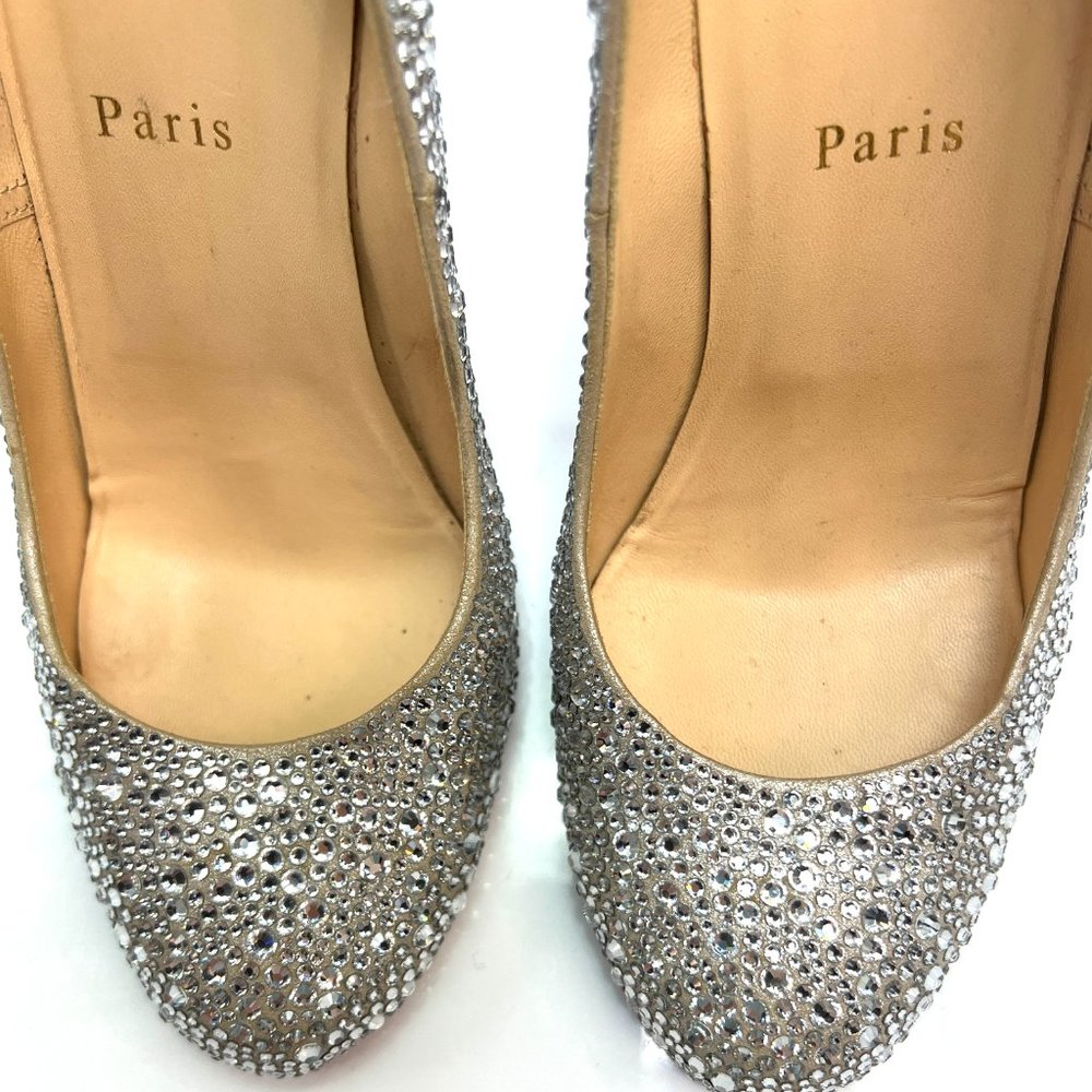 🌷❤️‍🔥FINAL SALE 🔥 NO OFFERS🌷Christian Louboutin Lady Lynch Swarovski 38.5 - Picture 4 of 9
